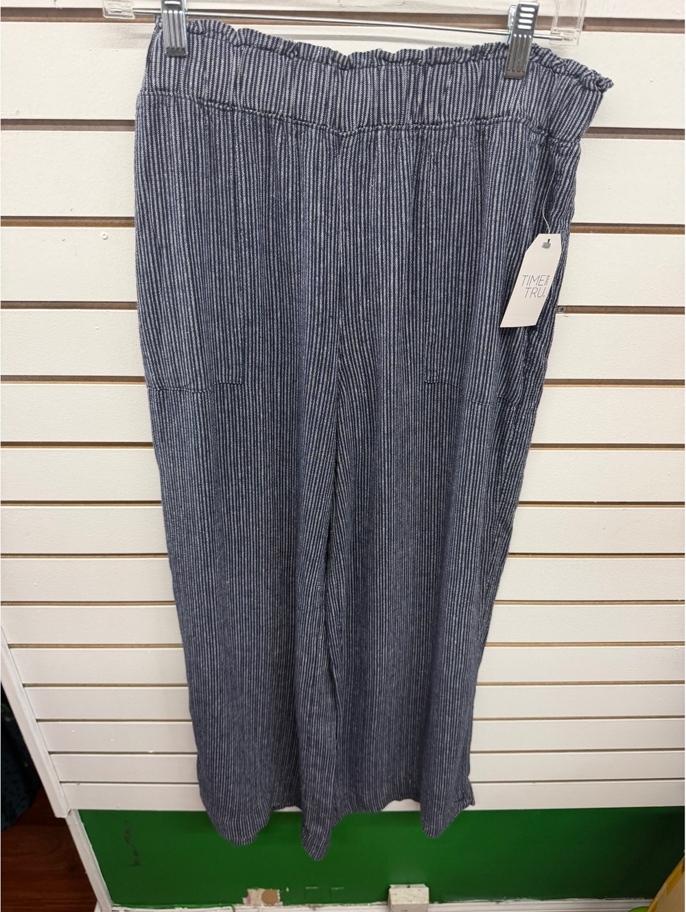 Time and Tru Mid-Rise Relaxed Fit Linen-Blend Pants – Women’s Medium 8–10 – NWT